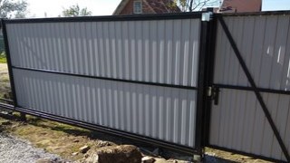 Купить сваи для ворот в Ртищево. Заказать ворота на сваях под ключ от 22183 руб